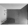 Mexen Kioto L dušisein Walk-in 70 x 200 cm, must ruudustik, harjatud nikkel - 800-070-103-97-77