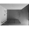 Mexen Kioto L dušisein Walk-in 120 x 200 cm, must ruudustik, harjatud nikkel - 800-120-103-97-77