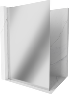 Mexen Kioto L zidna stijena za tuš Walk-in 80 x 200 cm, ogledalo, krom - 800-080-103-01-50