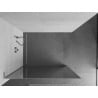 Mexen Kioto L Duschwand Walk-in 100 x 200 cm, Spiegel, Chrom - 800-100-103-01-50
