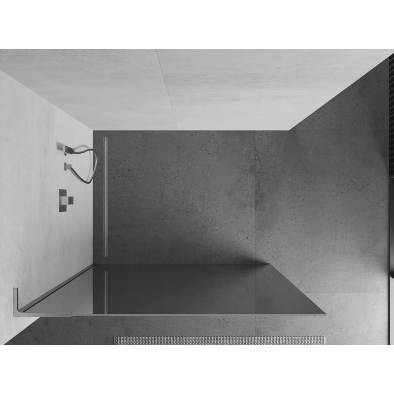 Mexen Kioto L Tuš kabina Walk-in 110 x 200 cm, ogledalo, krom - 800-110-103-01-50