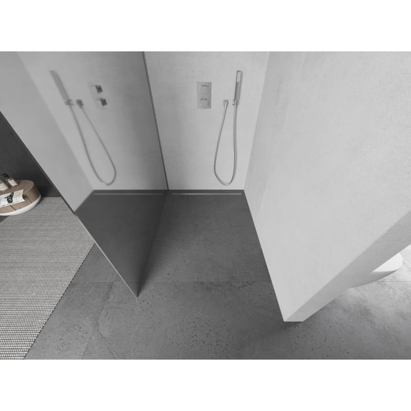 Mexen Kioto L ścianka prysznicowa Walk-in 120 x 200 cm, lustro, chrom - 800-120-103-01-50