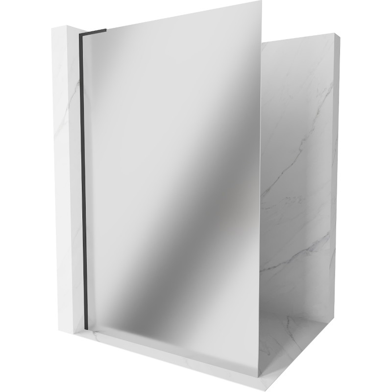 Mexen Kioto L dušisein Walk-in 100 x 200 cm, peegel, must - 800-100-103-70-50