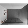 Mexen Kioto L tuš stijena Walk-in 80 x 200 cm, crni uzorak, ružičasto zlato - 800-080-103-60-78
