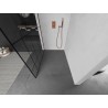 Mexen Kioto L tuš stijena Walk-in 80 x 200 cm, crni uzorak, ružičasto zlato - 800-080-103-60-78
