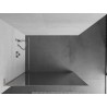 Mexen Kioto L tuš stijena Walk-in 100 x 200 cm, ogledalo, brušeni nikal - 800-100-103-97-50
