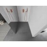 Mexen Kioto L Walk-in Shower Wall 70 x 200 cm, Mirror, Rose Gold - 800-070-103-60-50