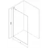 Mexen Kioto L paroi de douche Walk-in 80 x 200 cm, miroir, or rose - 800-080-103-60-50