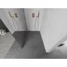 Mexen Kioto L paroi de douche Walk-in 80 x 200 cm, miroir, or rose - 800-080-103-60-50