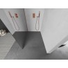 Mexen Kioto L Tuš stijena Walk-in 80 x 200 cm, ogledalo, ružičasto zlato - 800-080-103-60-50