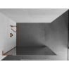 Mexen Kioto L paroi de douche Walk-in 100 x 200 cm, miroir, or rose - 800-100-103-60-50