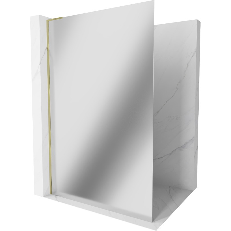 Mexen Kioto L dušisein Walk-in 80 x 200 cm, peegel, kuldne - 800-080-103-50-50
