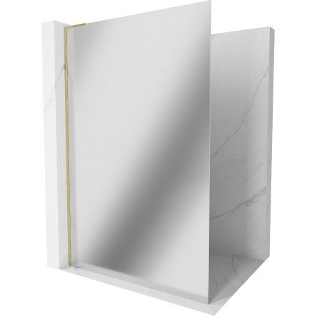 Mexen Kioto L dušisein Walk-in 80 x 200 cm, peegel, kuldne - 800-080-103-50-50
