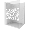Mexen Kioto L Shower Wall Walk-in 80 x 200 cm, white pattern, white - 800-080-103-20-85
