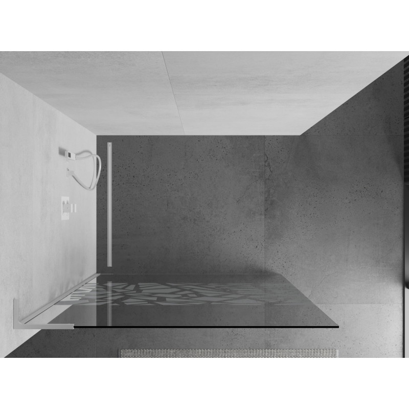 Mexen Kioto L dušisein Walk-in 80 x 200 cm, valge muster, valge - 800-080-103-20-85
