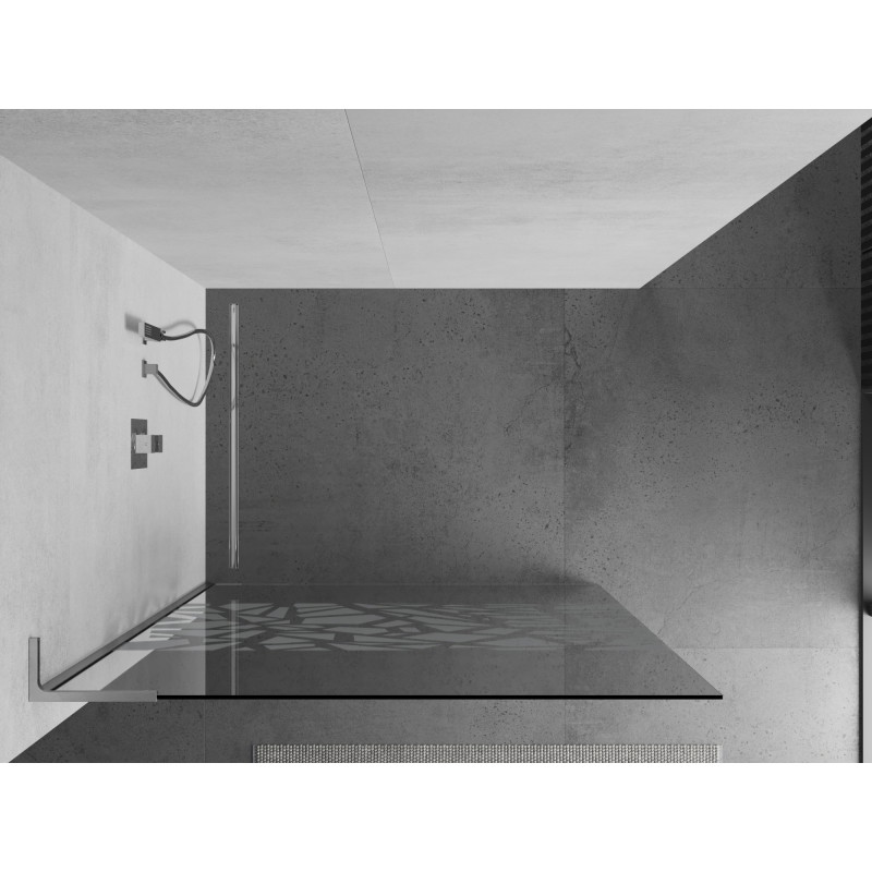 Mexen Kioto L dušisein Walk-in 70 x 200 cm, valge muster, kroom - 800-070-103-01-85