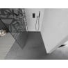 Mexen Kioto L ścianka prysznicowa Walk-in 90 x 200 cm, biały wzór, gun gray szczotkowany - 800-090-103-66-85