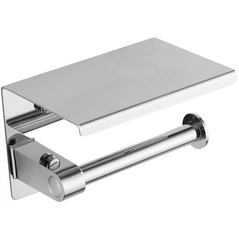 Mexen soporte para papel con estante, cromo - 701197-00