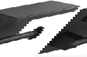 Mexen portarrollos con estante, negro - 701197-70