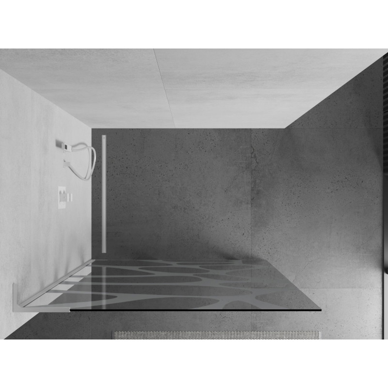 Mexen Kioto L dušisein Walk-in 100 x 200 cm, valge laine, valge - 800-100-103-20-97