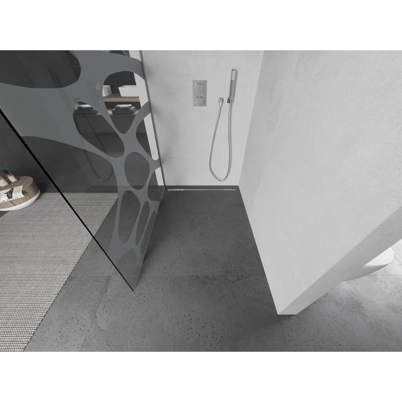 Mexen Kioto L dušisein Walk-in 100 x 200 cm, valge laine, kroom - 800-100-103-01-97