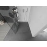 Mexen Kioto L Walk-in Shower Wall 100 x 200 cm, white pattern, chrome - 800-100-103-01-97
