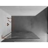 Mexen Kioto L Shower Wall Walk-in 100 x 200 cm, White Pattern, Brushed Copper - 800-100-103-65-97