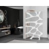 Mexen Kioto L ścianka prysznicowa Walk-in 80 x 200 cm, biała fala, miedź szczotkowana - 800-080-103-65-97