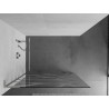 Mexen Kioto L dušisein Walk-in 70 x 200 cm, valge laine, harjatud nikkel - 800-070-103-97-97