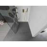 Mexen Kioto L tuš stena Walk-in 120 x 200 cm, bela val, zlata - 800-120-103-50-97