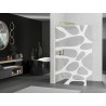Mexen Kioto L dušisein Walk-in 100 x 200 cm, valge laine, kuldne - 800-100-103-50-97