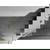 Mexen Kioto L Duschwand Walk-in 80 x 200 cm, weiße Welle, gold - 800-080-103-50-97