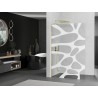 Mexen Kioto L paravan za tuš Walk-in 100 x 200 cm, bijeli val, zlatna četkica - 800-100-103-55-97