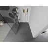 Mexen Kioto L ścianka prysznicowa Walk-in 90 x 200 cm, biała fala, złota szczotkowana - 800-090-103-55-97