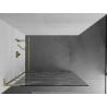 Mexen Kioto L paroi de douche Walk-in 70 x 200 cm, vague blanche, doré brossé - 800-070-103-55-97