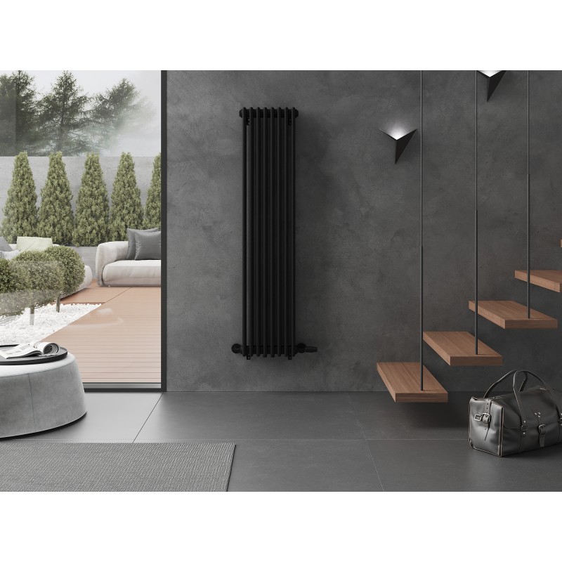 Mexen Denver okrasni radiator 1600 x 378 mm, 1487 W, črn - W215-1600-378-00-70