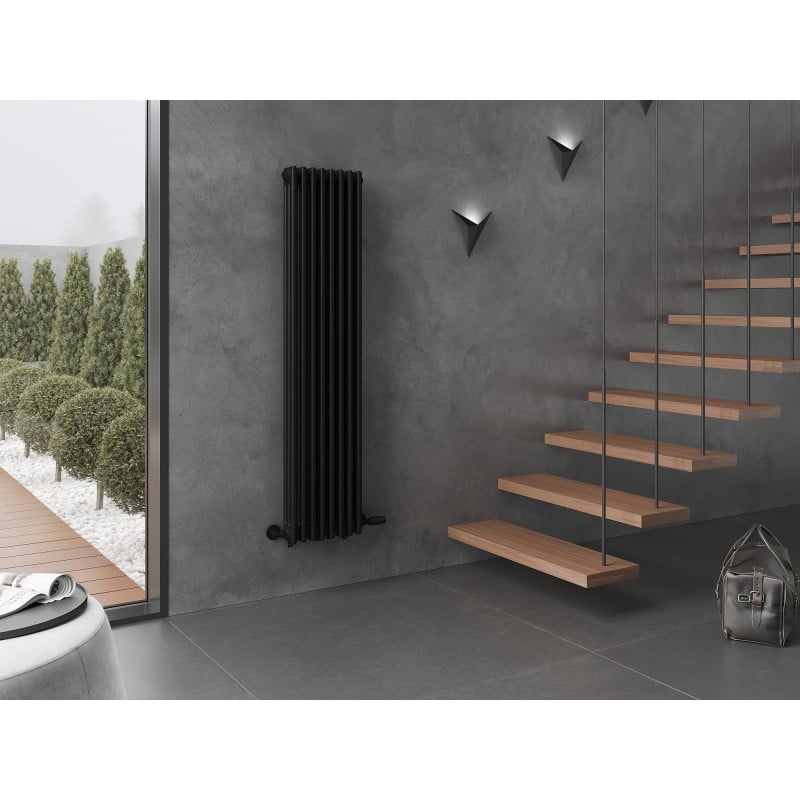 Mexen Denver radiateur décoratif 1600 x 378 mm, 1487 W, noir - W215-1600-378-00-70