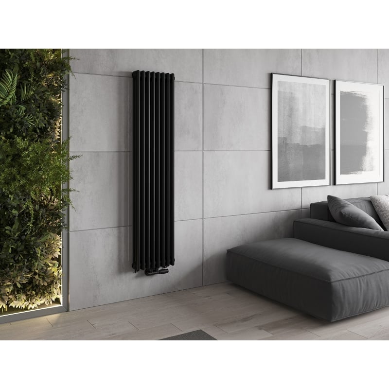 Mexen Denver dekoratiivne radiaator 1600 x 378 mm, 1487 W, must - W215-1600-378-00-70
