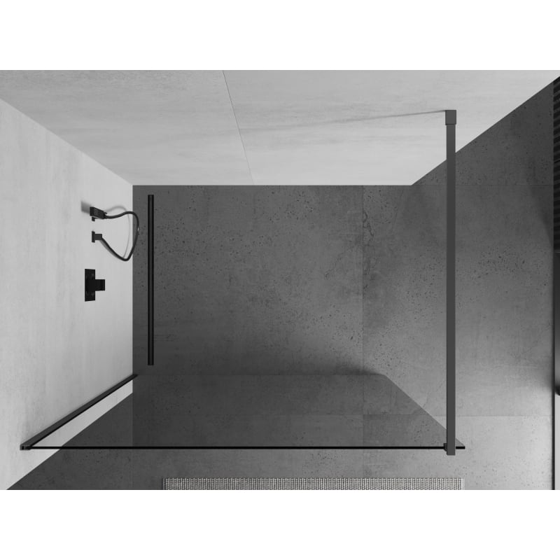 Mexen Kioto dušisein Walk-in 105 x 200 cm, läbipaistev 8 mm, püssmetall - 800-105-101-95-00