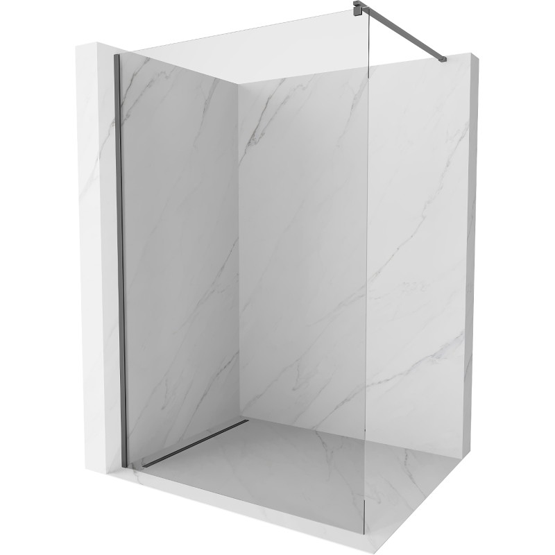 Mexen Kioto dušisein Walk-in 155 x 200 cm, läbipaistev 8 mm, gun metal - 800-155-101-95-00