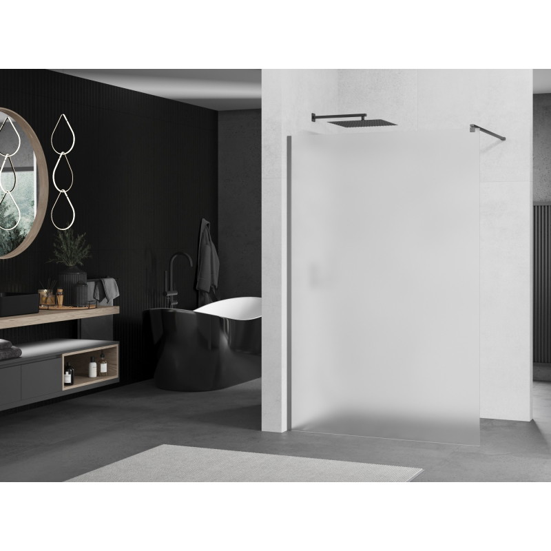 Mexen Kioto dušisein Walk-in 110 x 200 cm, härmatisatsioon 8 mm, gun metal - 800-110-101-95-30