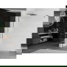 Mexen Kioto douchewand Walk-in 140 x 200 cm, ijsbloemglas 8 mm, kanonmetaal - 800-140-101-95-30