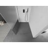 Mexen Kioto Duschwand Walk-in 130 x 200 cm, transparent/Mattglas 8 mm, Gun Metal - 800-130-101-95-35