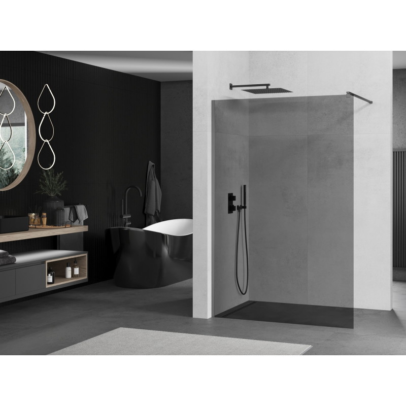 Mexen Kioto dušisein Walk-in 80 x 200 cm, grafiit 8 mm, gun metal - 800-080-101-95-40