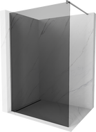 Mexen Kioto Zaslon za tuš Walk-in 100 x 200 cm, grafit 8 mm, pištolj metal - 800-100-101-95-40