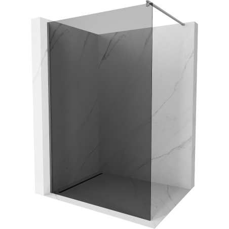 Mexen Kioto ścianka prysznicowa Walk-in 130 x 200 cm, grafit 8 mm, gun metal - 800-130-101-95-40