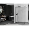 Mexen Kioto Walk-in Shower Wall 80 x 200 cm, Black Frame 8 mm, Gun Metal - 800-080-101-95-70