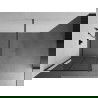 Mexen Kioto paroi de douche Walk-in 80 x 200 cm, motif noir 8 mm, gun metal - 800-080-101-95-77