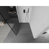 Mexen Kioto Walk-in Shower Wall 100 x 200 cm, Black Pattern 8 mm, Gun Metal - 800-100-101-95-78