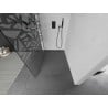 Mexen Kioto paroi de douche Walk-in 140 x 200 cm, motif blanc 8 mm, acier gun metal - 800-140-101-95-85